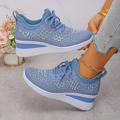 Giselle - Orthopedic sneakers with rhinestones