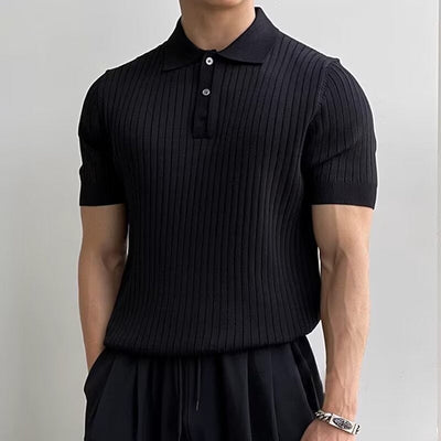 Gimcheon – Elegant Knitted Polo Shirt for Men
