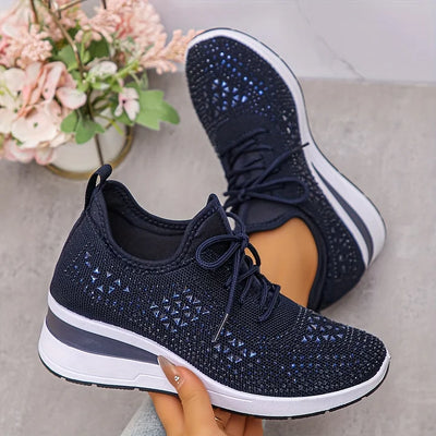 Giselle - Orthopedic sneakers with rhinestones