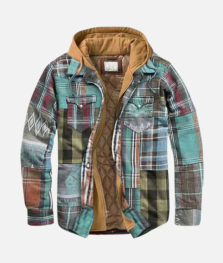 Alain – Patchwork jacket in checks