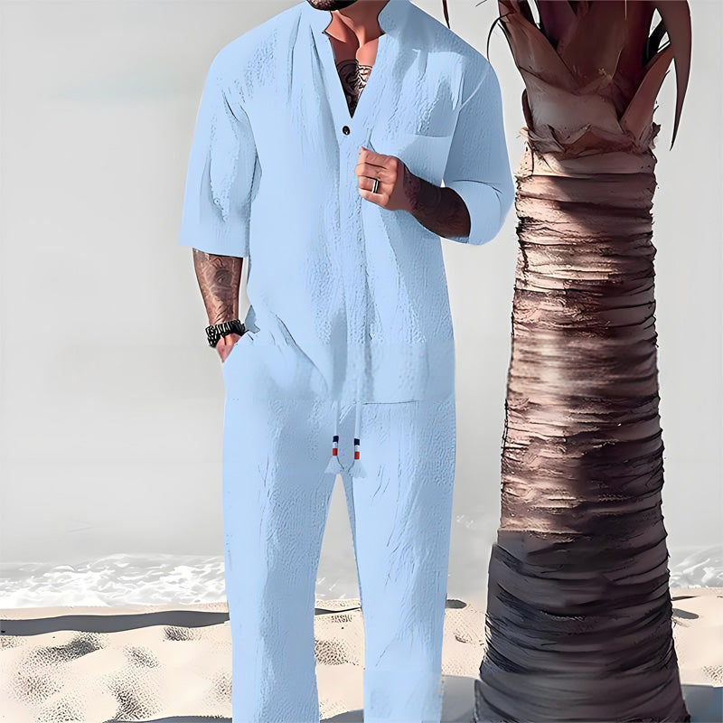 Men's cotton set - two-piece, comfortable and stylish