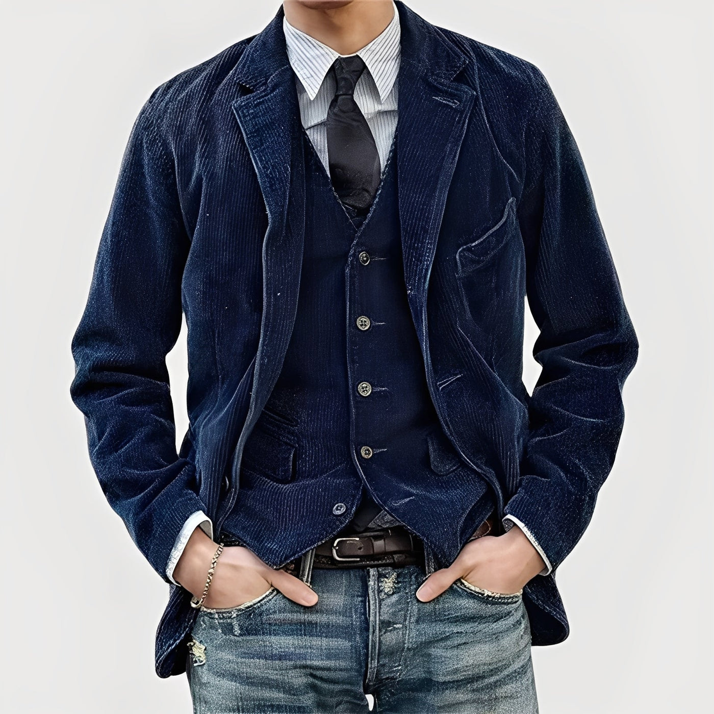 Nordvaro | Kurtka i kamizelka w stylu vintage