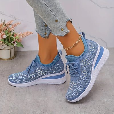 Giselle - Orthopedic sneakers with rhinestones