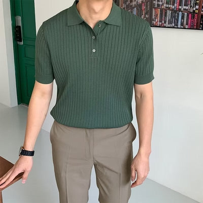 Gimcheon – Elegant Knitted Polo Shirt for Men