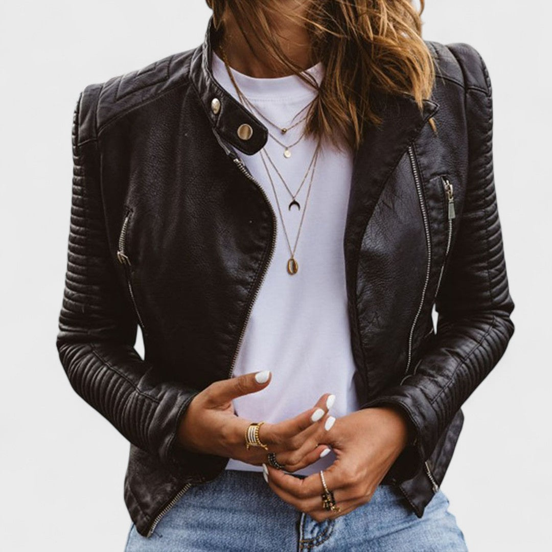 Nordvaro | Elegant Leather Jacket