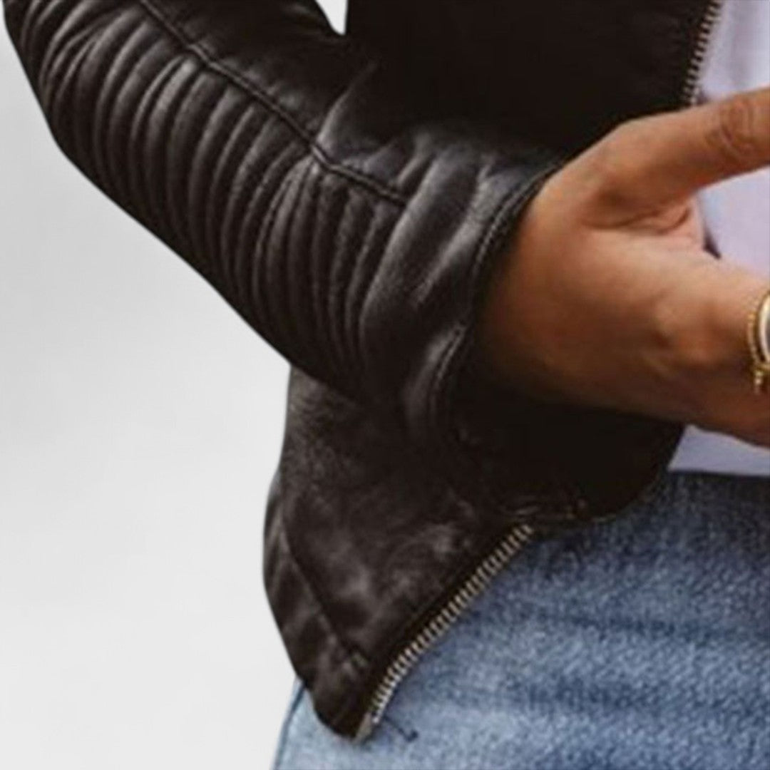 Nordvaro | Elegant Leather Jacket