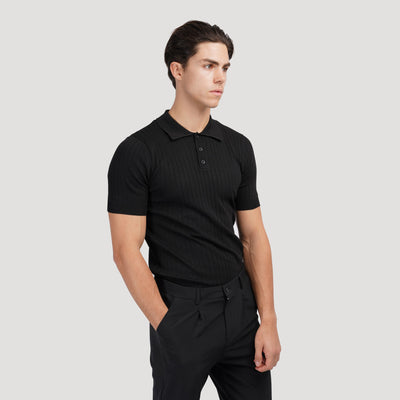 Gimcheon – Elegant Knitted Polo Shirt for Men