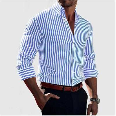 Melker – Striped men's shirt – Smart &amp; Confident