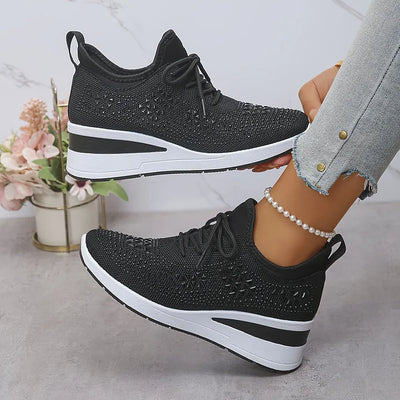 Giselle - Orthopedic sneakers with rhinestones