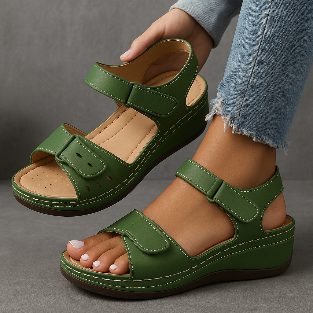 Veera orthopedic wedge sandals 
