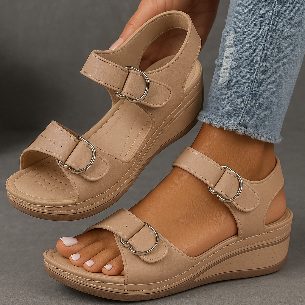 Veera orthopedic wedge sandals 