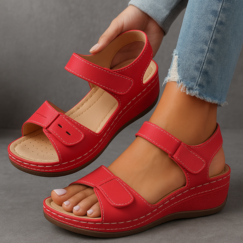 Veera orthopedic wedge sandals 