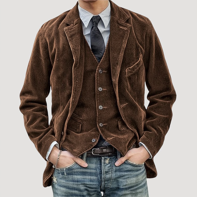 Nordvaro | Kurtka i kamizelka w stylu vintage