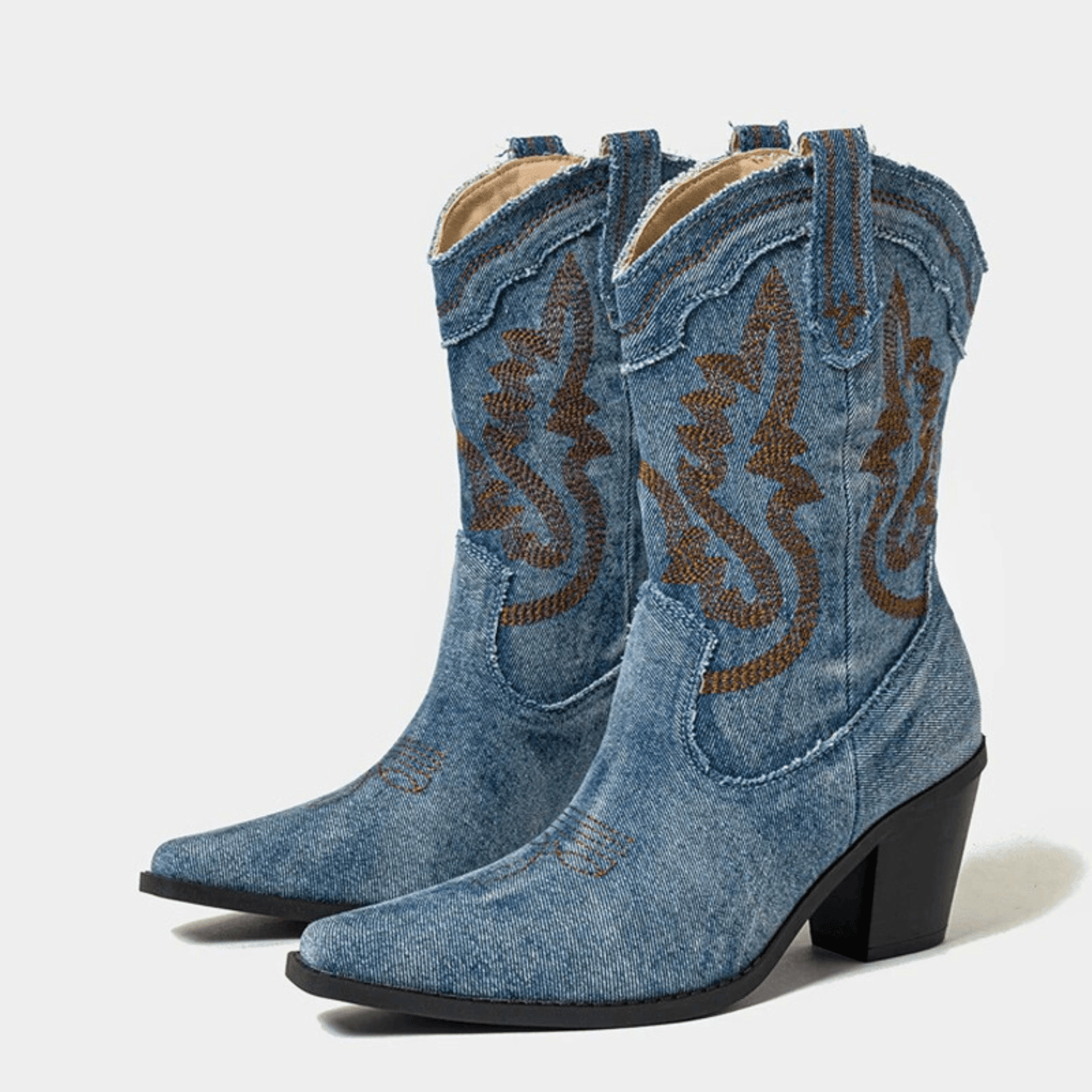 Kowbojskie botki Veloria Denim